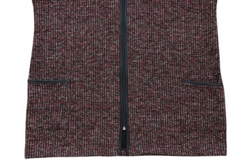 WDZIANKO żakiet sweter melanż bordo 5XL 60 62