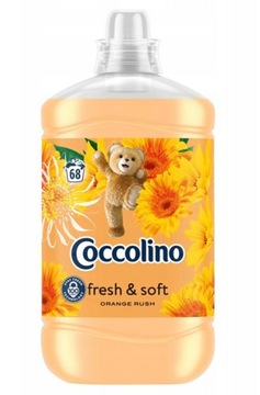 COCCOLINO POMARAŃCZOWY PŁYN DO TKANIN ORANGE RUSH FRESH AND SOFT 1,7L