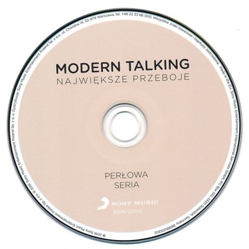 MODERN TALKING PERŁOWA АВТОГРАФ ТОМАС АНДЕРС 1 CD