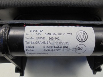 LOKETNÍ OPĚRKA 5M0864207C VW GOLF V PLUS