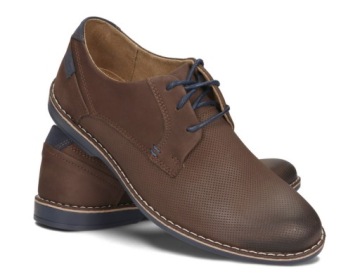BUTY MĘSKIE SKÓRA CASUAL KOMODO 859L BRĄZOWY 43