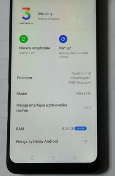 Realme 7 Pro RMX2170 płyta główna 8GB/128GB 100% sprawna