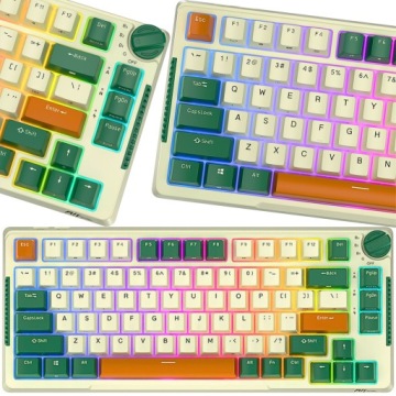 Bezdrátová mechanická klávesnice Royal Kludge Rkh81 Rgb Sky Cyan Switch