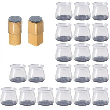 20 шт. Защитные накладки на ножки стула.