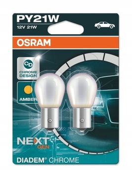 Osram Żarówka Halogenowa PY21W Diadem Chrome 2szt.