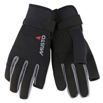 Rękawiczki pokładowe Musto Ess Sailing Glove, długi palec, XXL, czarne