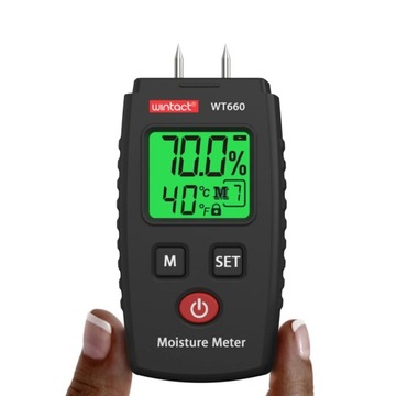 WILGOTNOŚCIOMIERZE MIERNIK WILGOTNOŚCI DLA DREWNO KARTON GLEBA TYP PINU