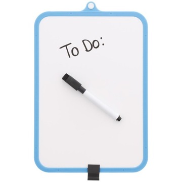 MAŁA TABLICA SUCHOŚCIERALNA DWUSTRONNA Z MARKEREM