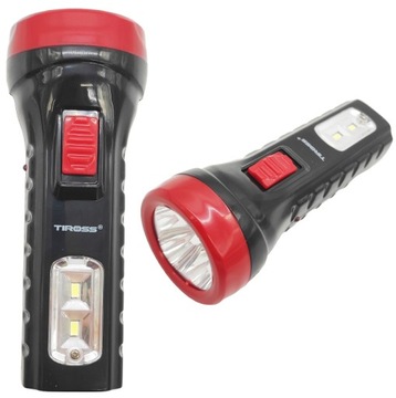 LATARKA LED SZPERACZ ŁADOWANA MOCNA TIROSS 4 LED