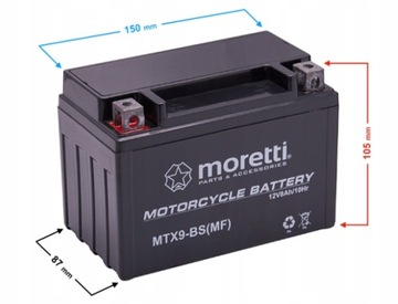 Akumulator 12V 8ah do skutera mocny Moretti