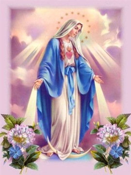 Haft diamentowy Mozaika Diamentowa Matka Boska MARYJA PANNA Religia 30x40