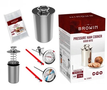 Szynkowar 2 x Termometr Worki Biowin Stal 1,5KG