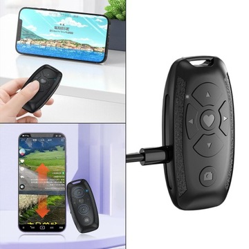 Удаленная кнопка спуска затвора камеры Bluetooth для селфи Прочная, профессиональная