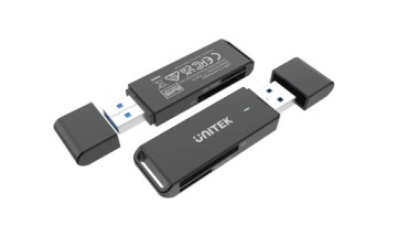 Устройство чтения карт памяти Unitek черного цвета USB 3.0 — SD и microSD, SDHC