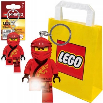 LEGO NINJAGO KAI FIGURKA BRELOK LATARKA BRELOCZEK + TORBA PREZENTOWA