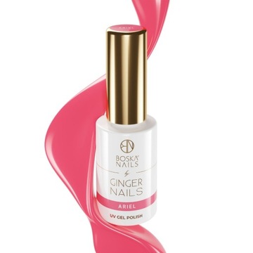Koralowy lakier hybrydowy Ariel Boska Nails Ginger Nails My Princess, 6 ml