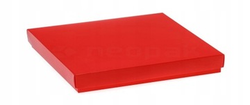 Pudełko Laminowane 350x240x40mm Czerwone Ozdobne