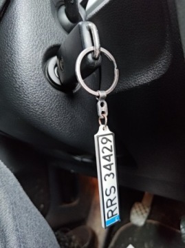 3D брелок с Вашим номерным знаком, персонализированный