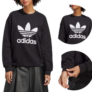 ADIDAS BLUZA DAMSKA SPORTOWA BEZ KAPTURA BAWEŁNIANA r. 36 (M)