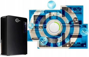 БОЛЬШОЙ ОСУШИТЕЛЬ ВОЗДУХА ПОГЛОЩАТЕЛЬ ВЛАЖНОСТИ 2200 мл УФ-ОЧИСТИТЕЛЬ 90 Вт