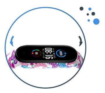 РЕМЕНЬ СО СТЕКЛОМ для XIAOMI MI BAND 5 — МНОГИЕ ДИЗАЙНЫ