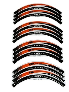 KTM EXC SX 21-18/19 grube naklejki na felgi z Italii, CUBAMOTO