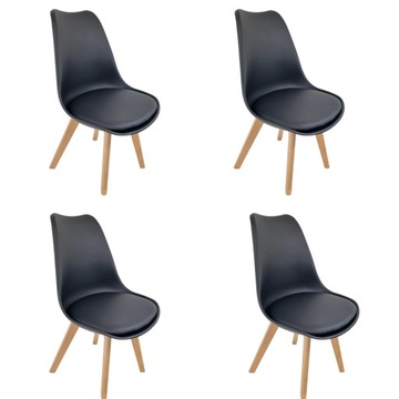 4x KRZESŁO NOWOCZESNE KUCHNIA SALON JADALNIA SZARE