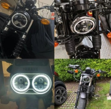 УСТАНОВКА СВЕТОДИОДА 5,75 ДЮЙМОВ ДЛЯ ЛАМП HARLEY HONDA ORING