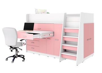 Antresola Kiki 1 + schowek i wysuwane biurko