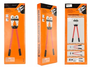 Инструмент для обжима медно-алюминиевых наконечников, пресс для кабелей сечением 10–120 мм2.