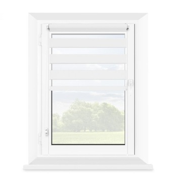 ROLETA NOC DZIEŃ 101X215CM WYMIAR BIAŁY
