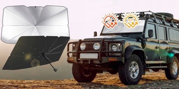 ЗОНТ СОЛНЦЕЗАЩИТНЫЙ КОЗЫРЬ ДЛЯ АВТОМОБИЛЕЙ С 2x ОТВЕРЖДЕНИЕМ 140х80см