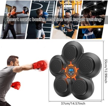 БОКСЕРСКАЯ МАШИНА МУЗЫКА BLUETOOTH БОКСЕРСКИЙ ПАД С ДЕТСКИМ ПЕРЧАТКАМИ