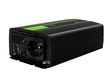 Автомобильный инвертор Green Cell, ИБП, 300 Вт, 600 Вт, чистый синус, USB