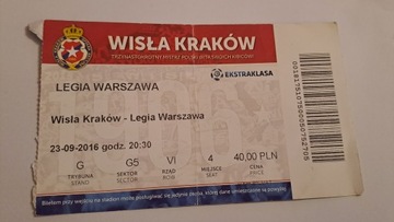 WISŁA KRAKÓW - LEGIA WARSZAWA 23-09-2016 GOŚCIE