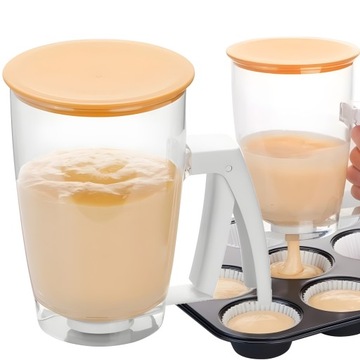 TESCOMA MIARKA DOZOWNIK DO CIASTA GOFRÓW NALEŚNIKÓW MUFFINEK POJEMNIK