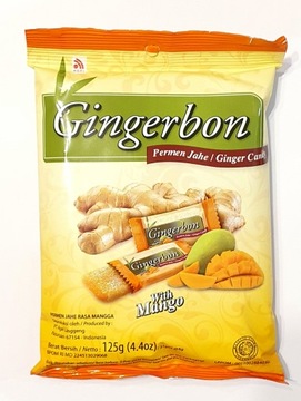 GINGERBON cukierki imbirowe mango 125G AGEL