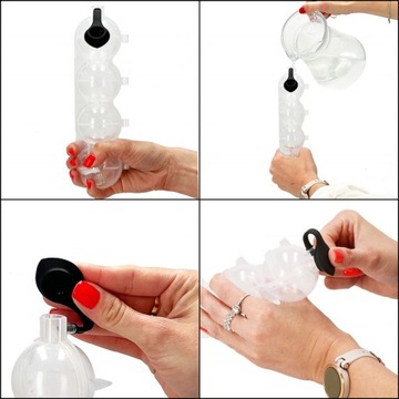 ФОРМОВКА ЛЬДА ДЛЯ КУБОВ ЛЬДА ШАРИКИ ДЛЯ НАПИТКОВ ШАРОВАЯ ФОРМА ЗАКРЫТАЯ