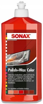 SONAX WOSK KOLORYZUJĄCY NANOPRO CZERWONY - 500 ml