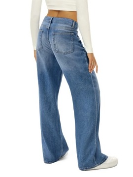 Women High Waist Baggy Jeans Wide Leg Denim Jeans