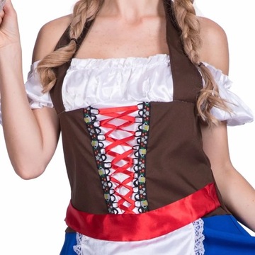 Strój Bawarski Przebranie Bawarka Heidi Bal Przebierańców M