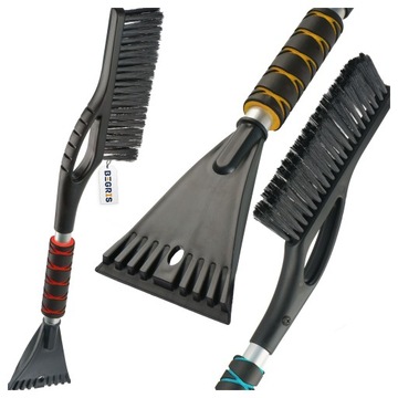 СКРЕБОК ДЛЯ ОКОН С ЩЕТКОЙ 2 В 1 ШИРОКИЙ ДЛИННЫЙ ДЛЯ УДАЛЕНИЯ СНЕГА СКРЕБОК