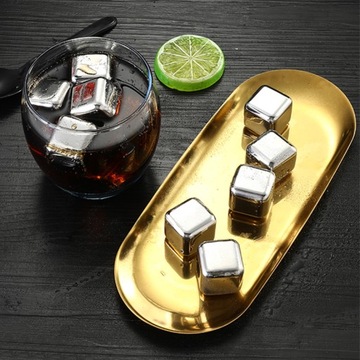 Металлические кубики льда для напитков «Виски», 4 шт.