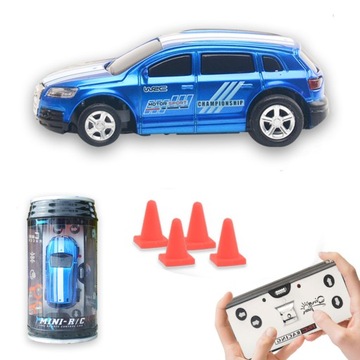 Mini 1:64 Drink Can Design RC Car with Remote Controller Road Blocks Drift