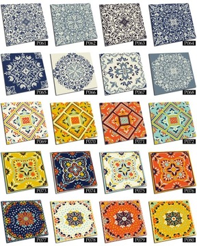 РАЗНОЦВЕТНАЯ ПЛИТКА AZULEJOS ПЛИТКА ПВХ 25x25 ВИНИЛ