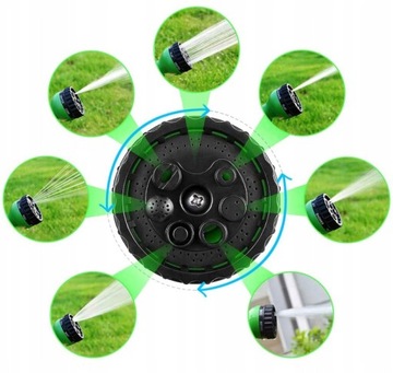 Удлиняемый САДОВЫЙ ШЛАНГ 20-60м + ПИСТОЛЕТ 7 РЕЖИМОВ