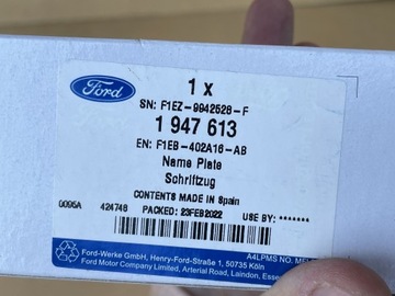ЛОГОТИП ЭМБЛЕМЫ FORD BADGE