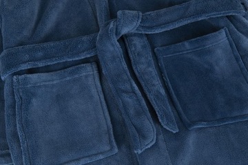 ХАЛАТ МУЖСКОЙ СИНИЙ ПЛОТНЫЙ МУЖСКОЙ, РАЗМЕР M A99