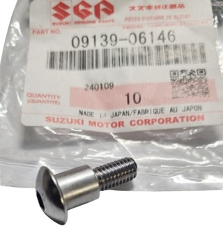 ŚRUBA M6X16 SUZUKI VZR GSX GSX-S GSR GSXR SFV VL VZ ORYGINAŁ OE 09139-06146