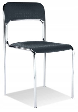 Krzesło Cortina chrome czarne K2